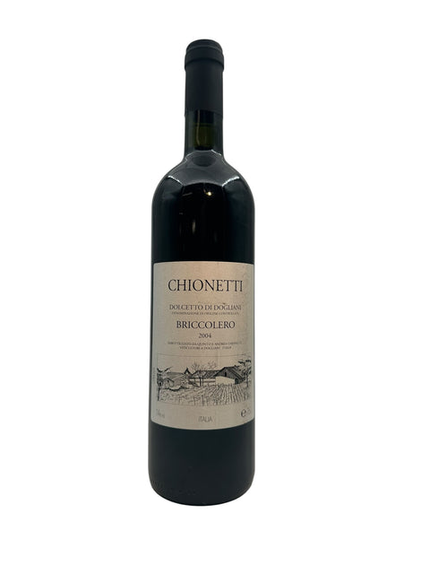 Briccolero Chionetti 2004 rødvin flaske