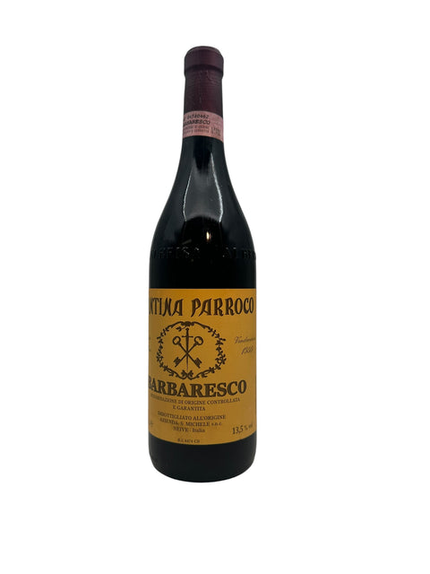 Flaske af Barbaresco Cantina Parroco 2018 rødvin
