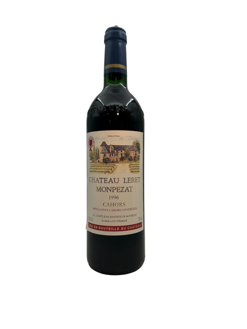 Chateau Leret Monpezat Cahors 1996 pullo