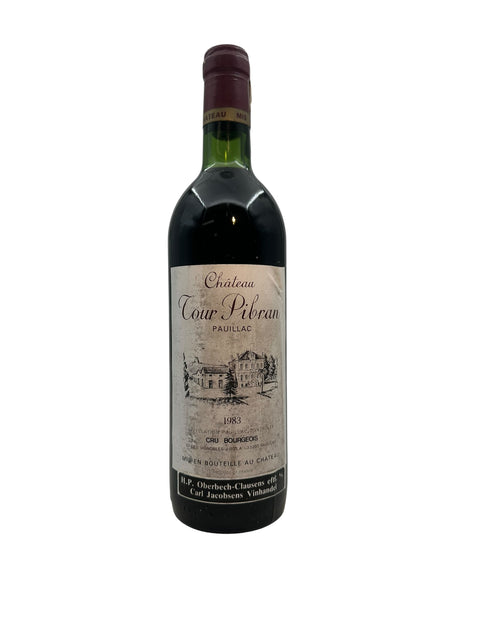 Flasche Rotwein Château Tour Pibran 1983 aus Pauillac