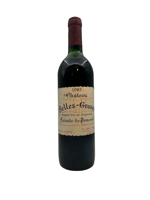 Flasche Rotwein Belles-Graves Château 1985