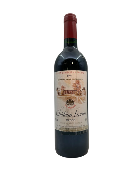 Flasche Rotwein Château Livran Médoc 1997