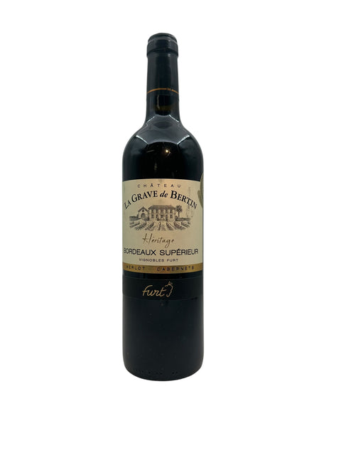 Flasche Rotwein Château La Grave de Bertin 2020
