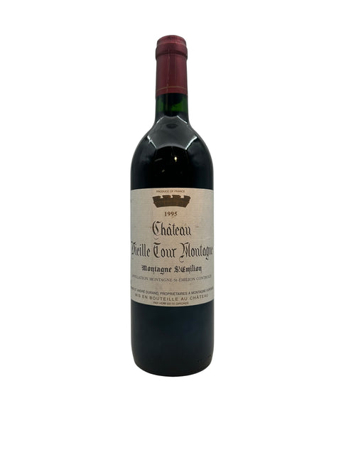 Flasche Rotwein Château Vieille Tour Montagne 1995
