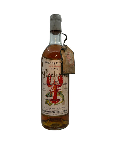 Bottle of Rochereau white wine from 1968