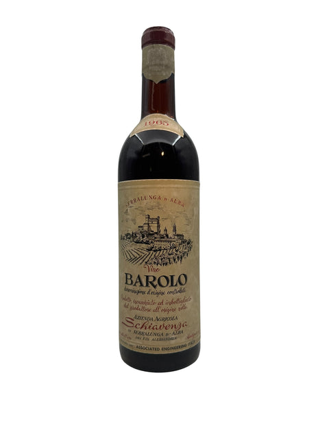 Flaske af Barolo Schiavenza 1965