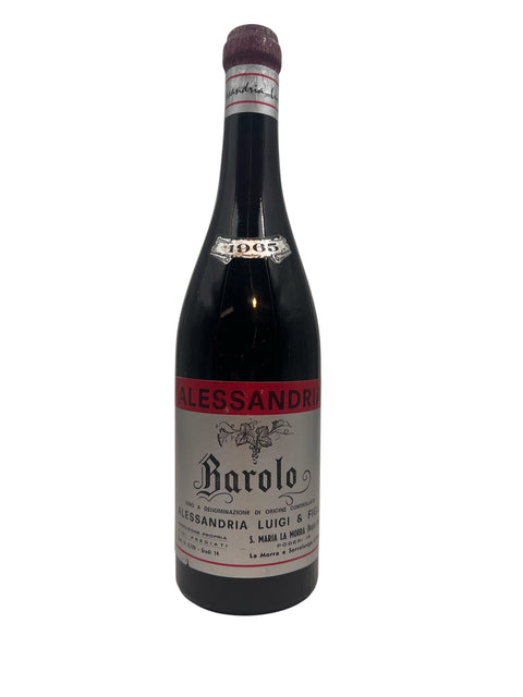 Flaske af Barolo Alessandria Luigi 1965