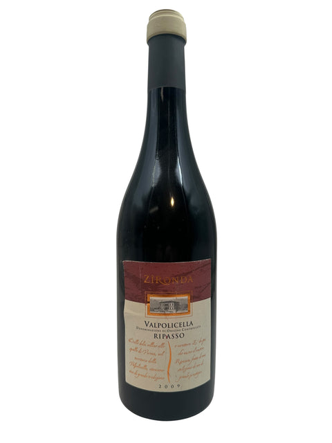 Fles Valpolicella Ripasso Zironda 2009