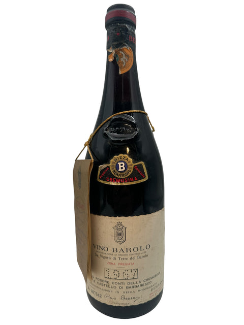 Fles Vino Barolo Conti della Cremosina 1968