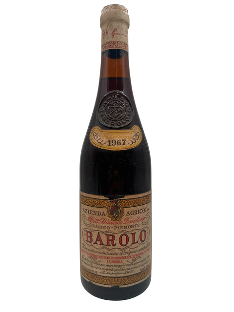 Etiket van Barolo Giacomo Pannunzio 1967 met gedetailleerd ontwerp
