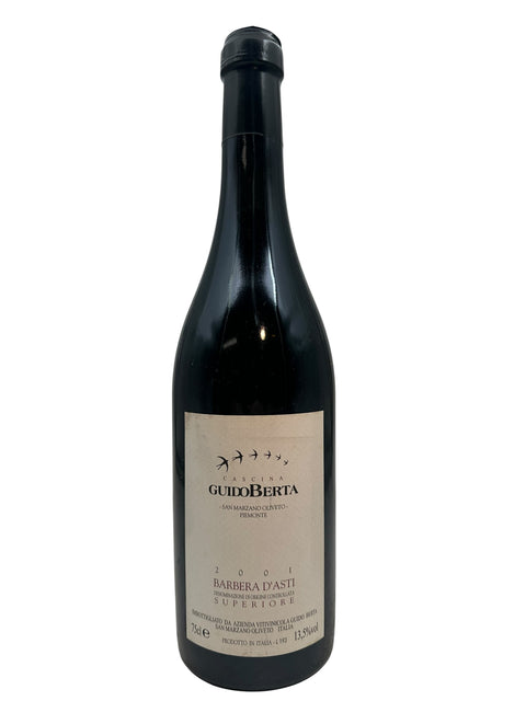 Fles Barbera d'Asti Guido Berta jaargang 2001