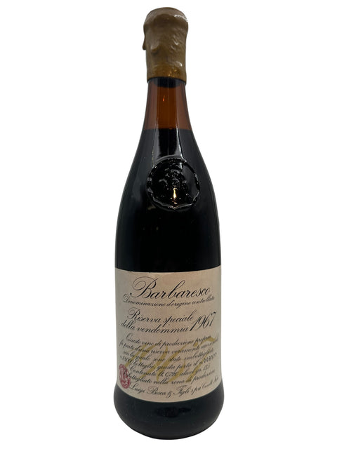 Fles Barbaresco Luigi Bosca 1967 Italiaanse rode wijn