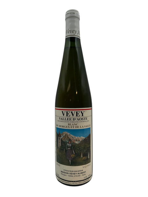 Fles Vevey Maison Vevey Albert 2002 witte wijn uit Vallée d'Aoste