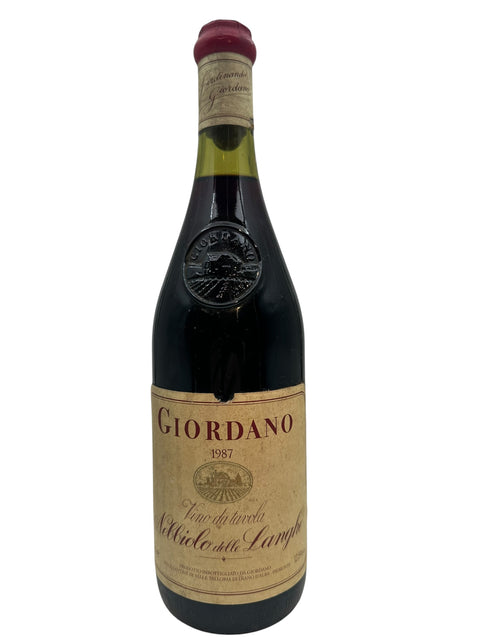 Fles Nebbiolo delle Langhe Giordano 1987