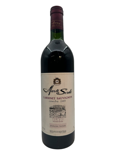 Fles Cabernet Sauvignon Martí Serdà 1989 uit Penedès