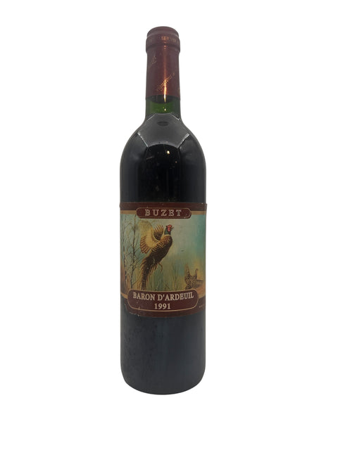 Flaska Buzet Baron d'Ardeuil 1991 rött vin
