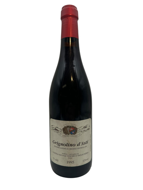Flaska Grignolino d'Asti 1995 från Cantina Sociale Vinchio Vaglio