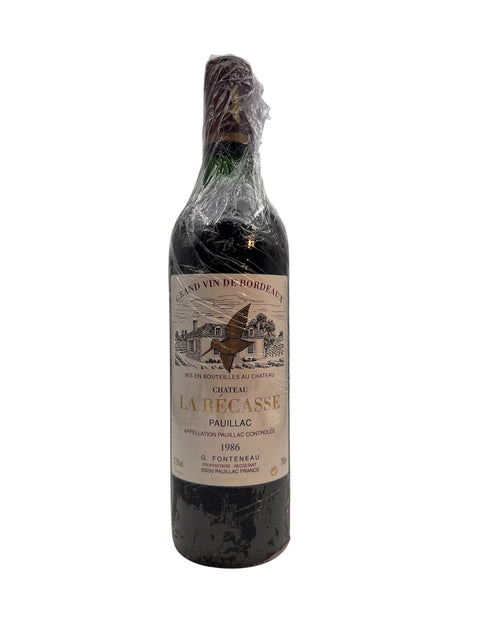Flaske Chateau La Becasse Pauillac 1986 rødvin