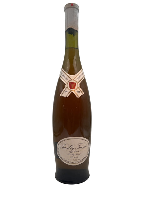 Pullo Pouilly Fuissé Georges Duboeuf 1987 valkoviiniä