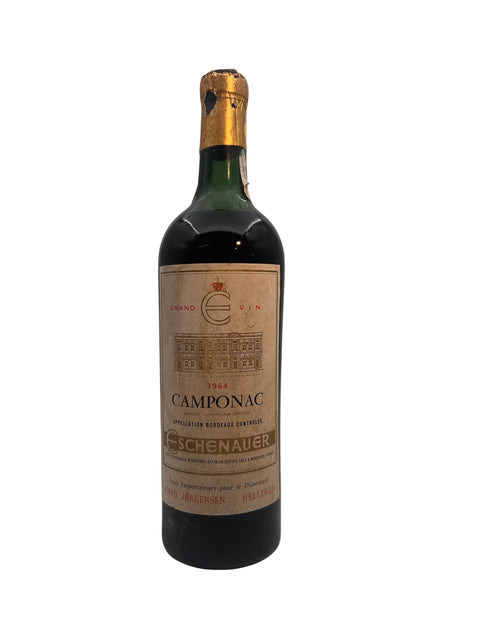 Bouteille de vin rouge Camponac Eschenaur 1964
