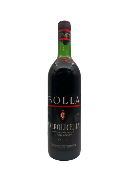 Bouteille de vin rouge Valpolicella Bolla 1986